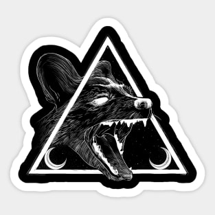 Night Hyena Sticker